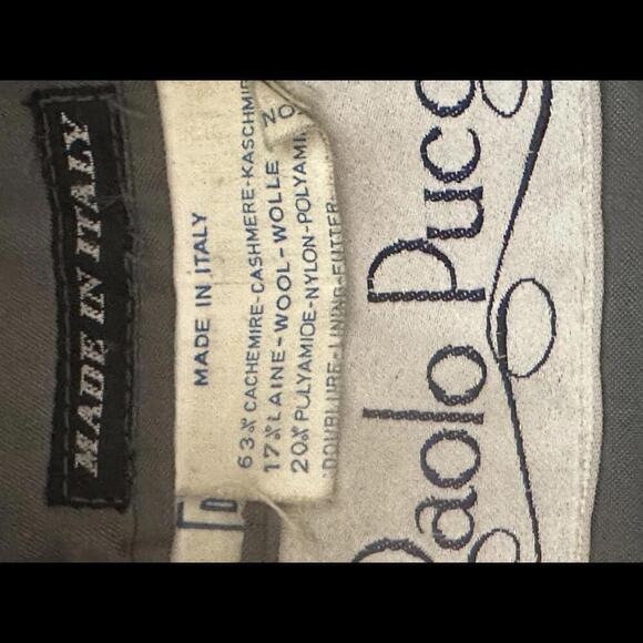 Vintage Pucci cashmere-wool double-breasted long top coat - Picture 9 of 9